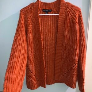 Orange women’s cardigan
